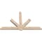 Ekena Millwork Kennewick Smooth Timber Gable Bracket, Douglas Fir, 84"W x 53"H x 3 1/2"D x 5 1/2"F, 15/12 Pitch GBW084X53X0406KEN00SDF - alternate 4